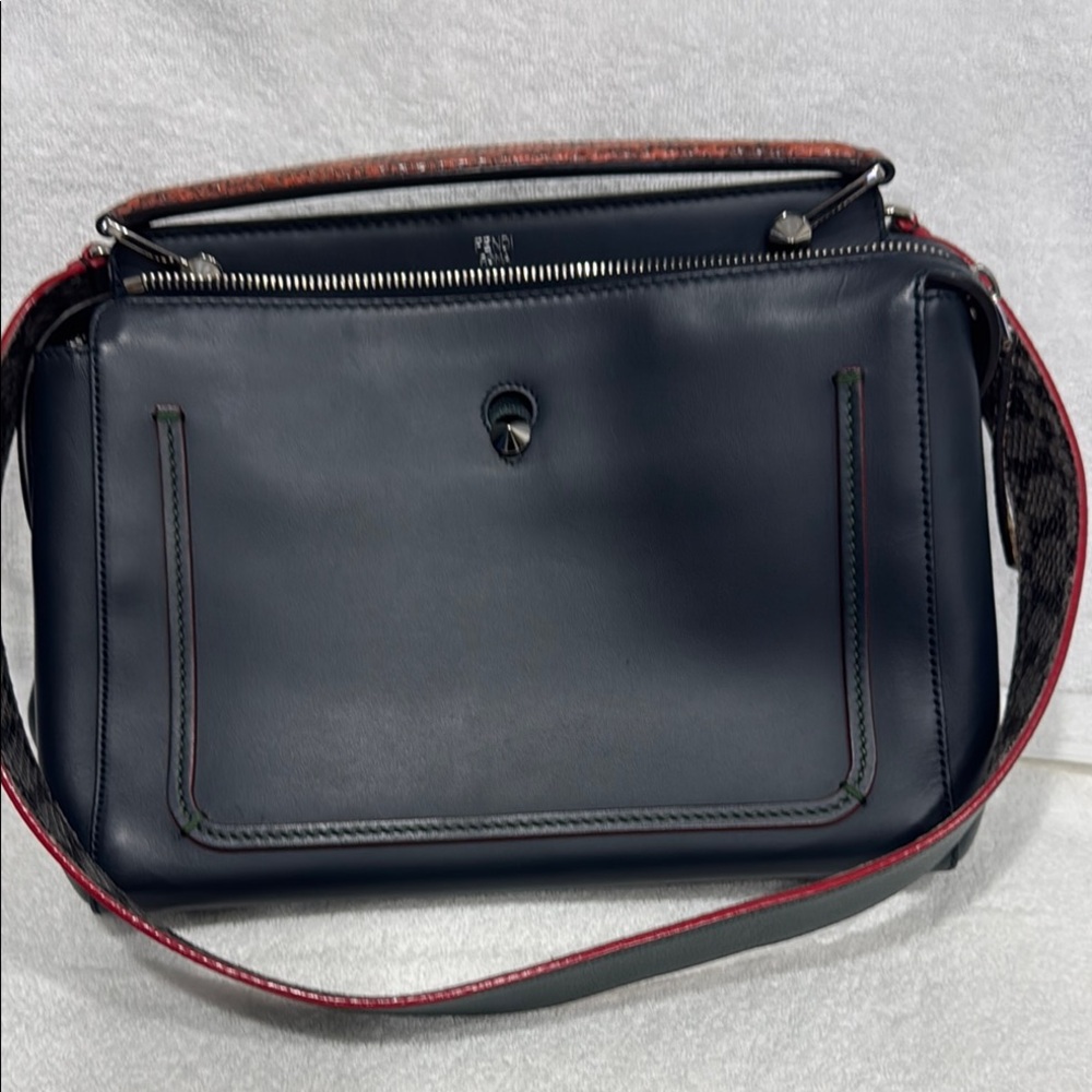 Fendi Black Satchel Bag with Minimalist Design